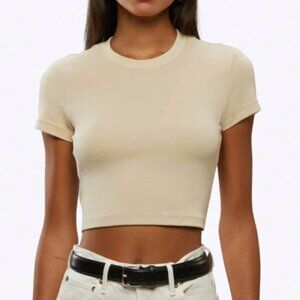 Cuts Tomboy Tee Cropped Birch size M